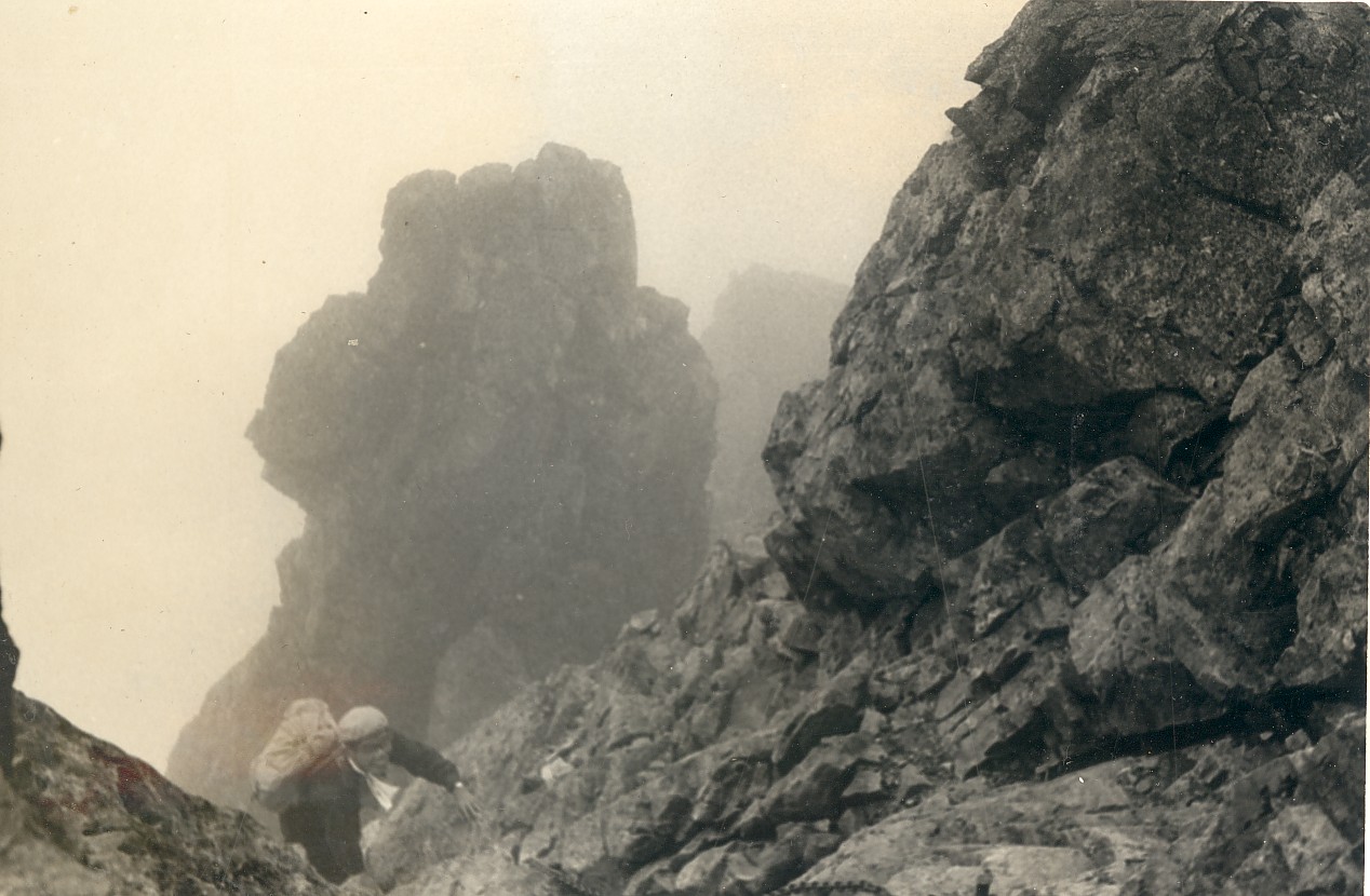 北ア・鹿島槍/唐松岳間八峰キレットをトラヴァース　1962年７月