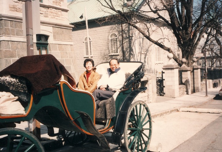 銀婚旅行へ　カナダ・ケベック市内　1994年５月